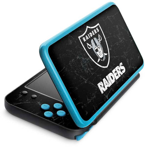 NFL Las Vegas Raiders Distressed Nintendo 2DS XL (2017) Skin